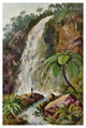 "Wasserfall von Tjiburrum Am Vulkan Pangerango in Java" Print, 18"x26"
