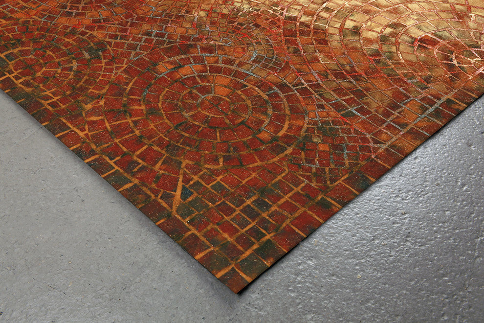 Visions V Arch Tile Indoor/Outdoor Rug Red 5'x8'