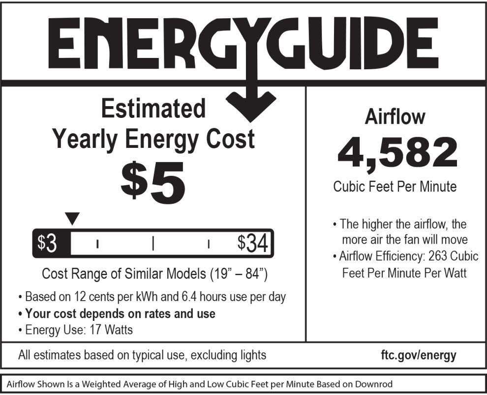 Hinkley Vail 52" LED Indoor/Outdoor Ceiling Fan, Graphite