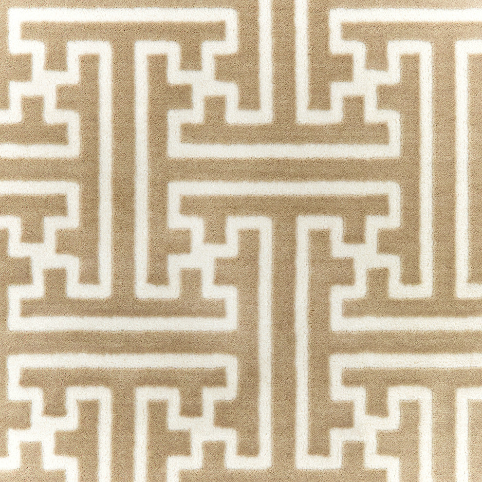 Oriental Weavers Bowen Gold/ Ivory Geometric Indoor Area Rug 6'7"X9'6"