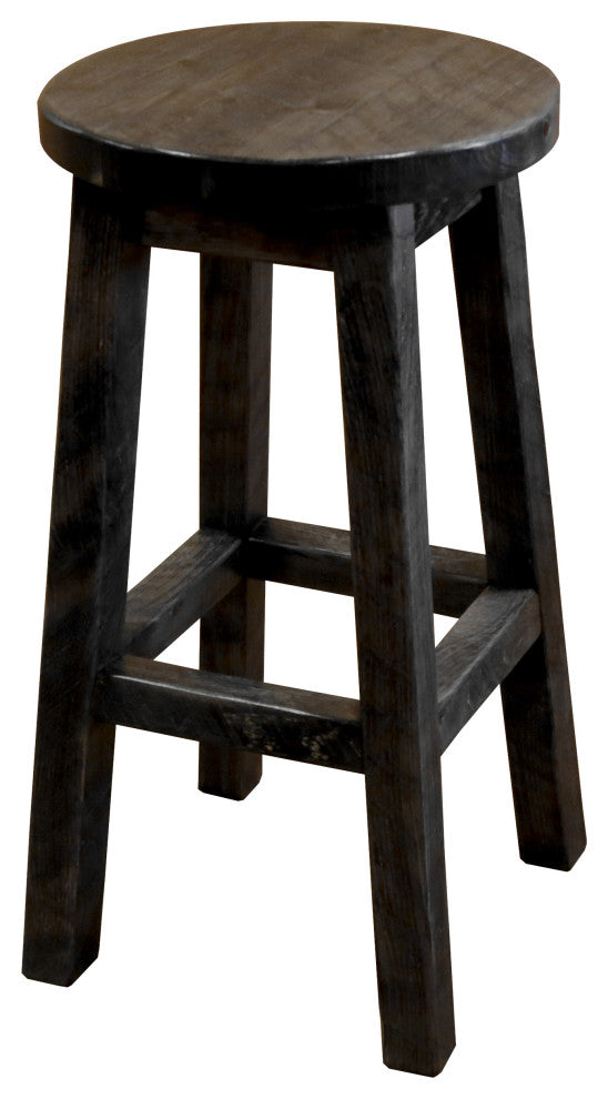 Barnwood Style Timber Peg Freestanding Bar Set, Dusk, Black Pine Cone and Quarter Espresso