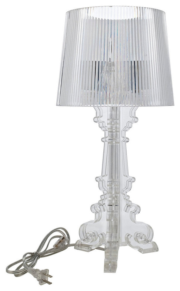 Modern Contemporary Living Room Acrylic Table Lamp Clear