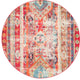 Unique Loom Cherry Pink Yellowstone Sedona 6' 0 x 6' 0 Round Rug