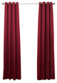 Solid Grommet Top Thermal Insulated Blackout Curtains, Pair, Burgundy