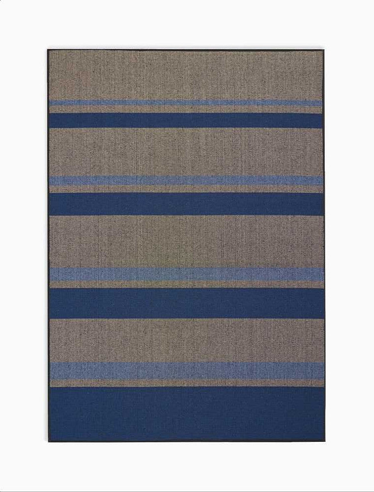 Calvin Klein San Diego Beige/Cobalt Area Rug By Nourison, 5'x7'