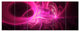 Bright Pink Designs on Black, Abstract Wall Art Canvas, 70"x28", 6 Panels