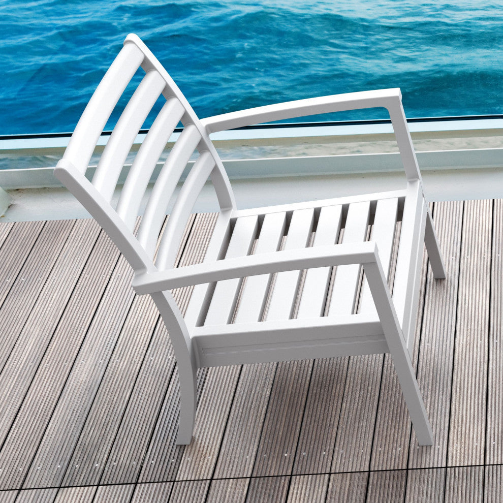 Compamia Artemis Club Armchair, Set of 2, White