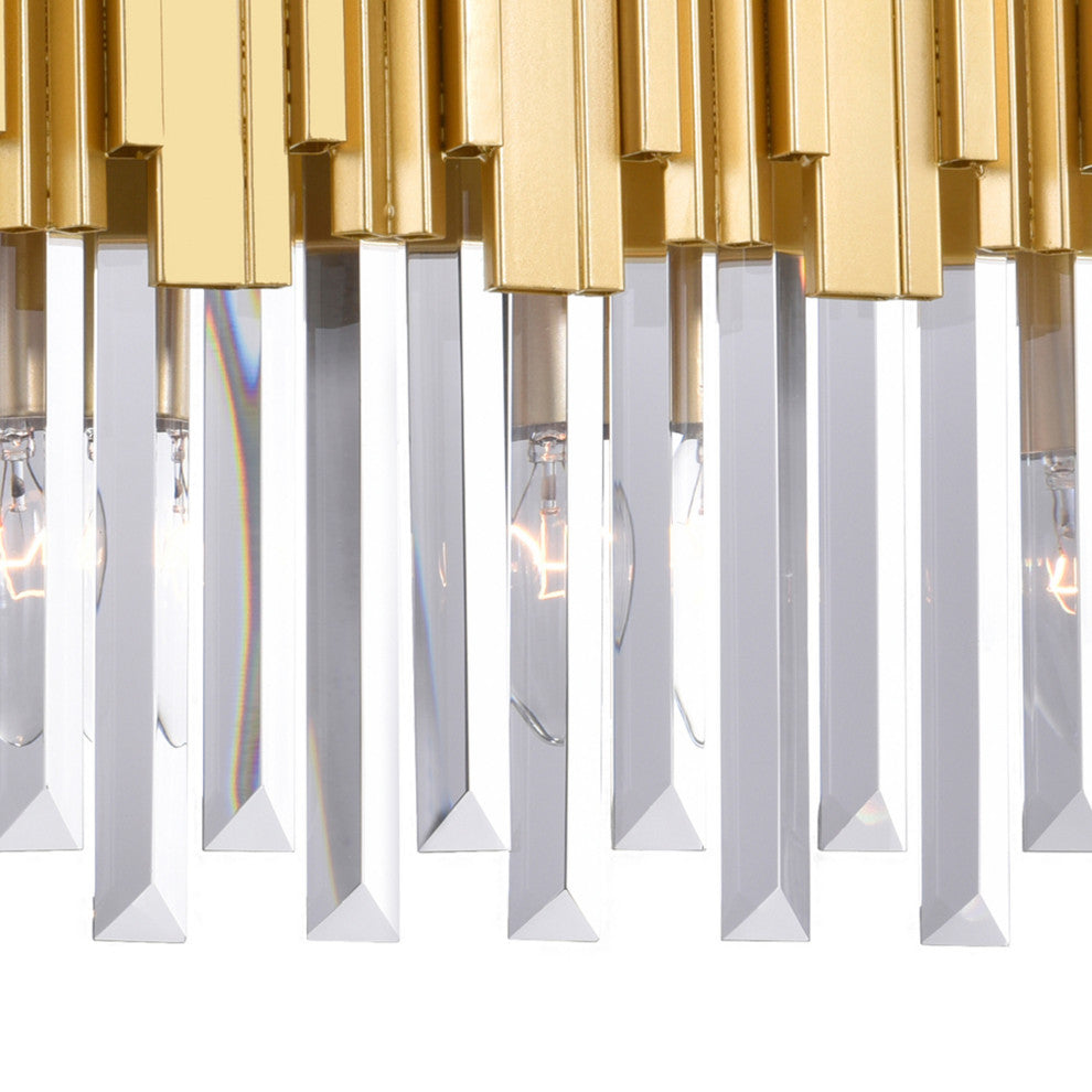 Deco 3 Light Vanity Light With Medallion Gold Finish