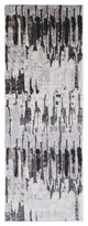Weave & Wander Kayden Contemporary Abstract Rug, Gray/Charcoal, 2'10"x7'10" Runn