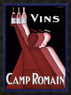 "Vins Camp Romain" Framed Canvas Giclee by C. Gadoud, 24x32"