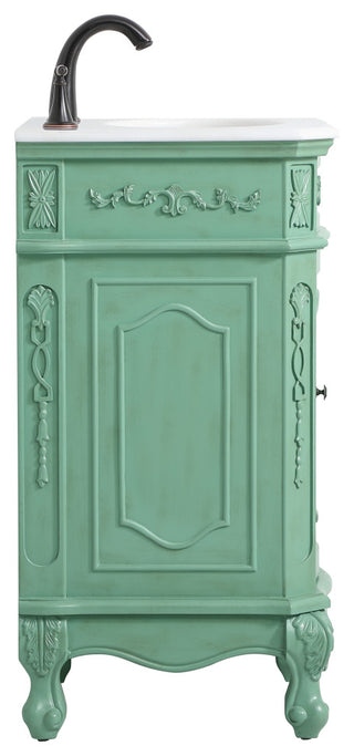 Bathroom Vanity, Vintage Mint, 19", Single Sink