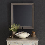 36" Native Stone Vanity Top in Ash- Vessel with Single Hole Cutout