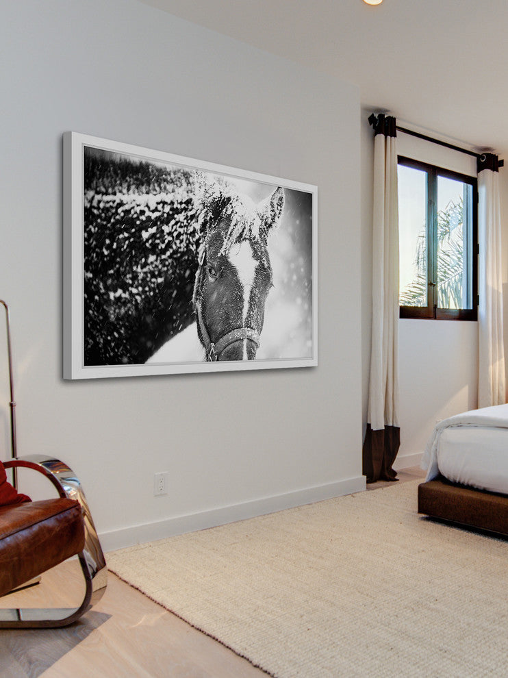 Marmont Hill, "White Horse Mask" Framed Painting Print, 36x24