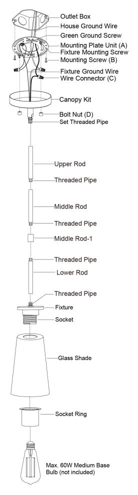 Beverly Gold Muted Brass Mini Pendant Ceiling Light Clear Glass, LED Compatible