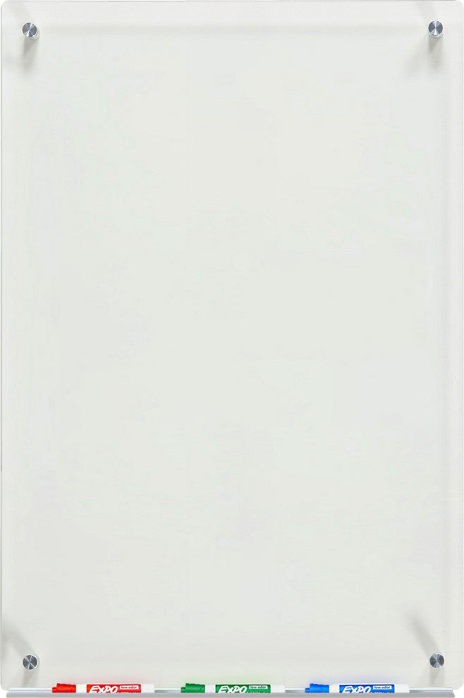 Clear Glass Dry-Erase Board Set Audio-Visual Direct, 23 5/8"x35 1/2"