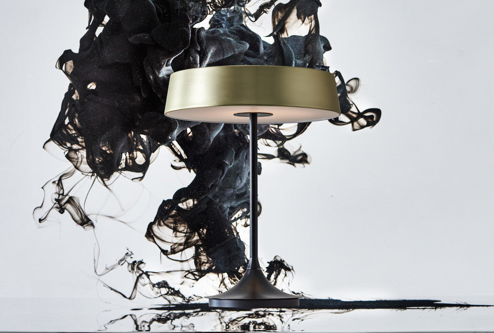 China LED Table Lamp, Matte Brass