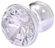 Carolina Crystal Cabinet Knob, Satin Chrome