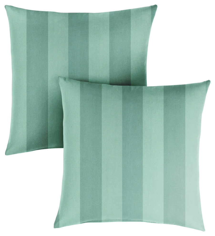 Sorra Home Preview Lagoon Knife Edge Pillow, Set of 2, 18"x18"x6"