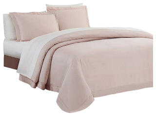 Lyocell Duvet Cover Set, Super King, Blush, 3 Piece