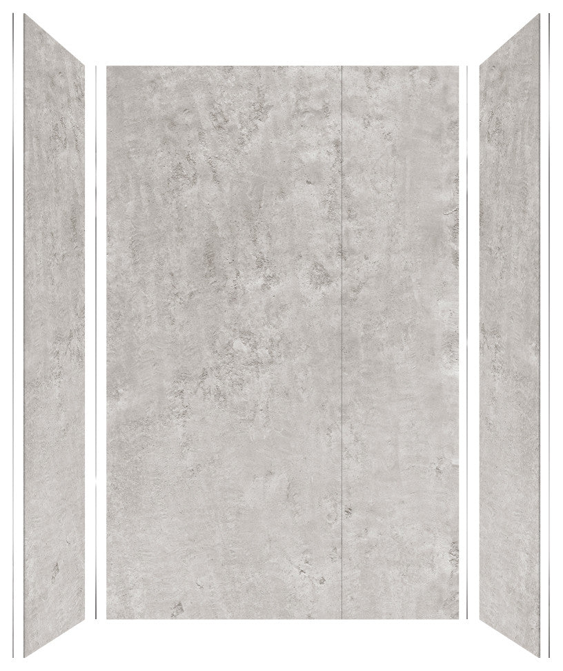 Transolid Titan Shower Wall Kit, Caesar Grey (Textured), 60-in X 36-in X 96-in