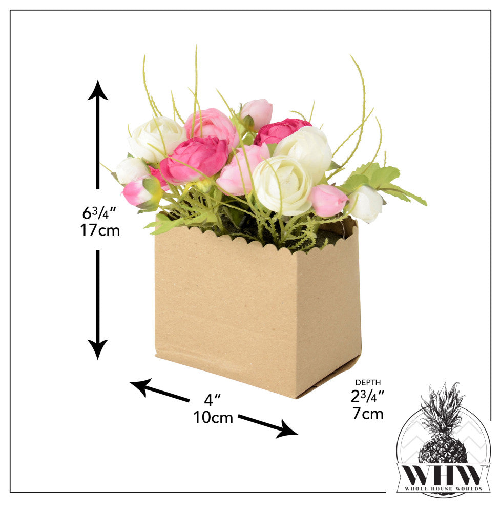 Country Style Paper-Bag Rose Centerpiece