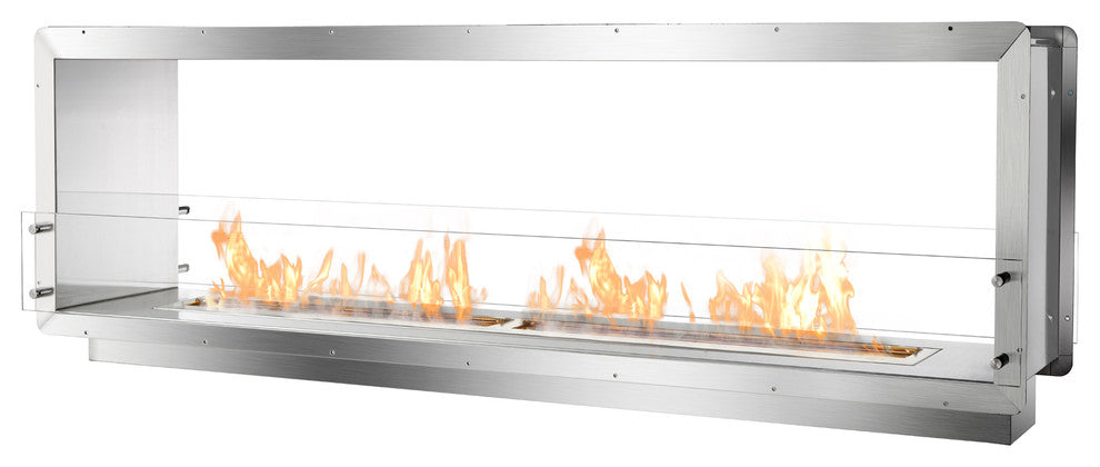 See-Through Bio Ethanol Firebox - Double Sided Fireplace Insert FB6200-D | Ignis