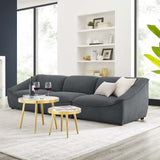 Sofa, Fabric, Dark Gray, Modern, Living Lounge Room Hotel Lobby Hospitality