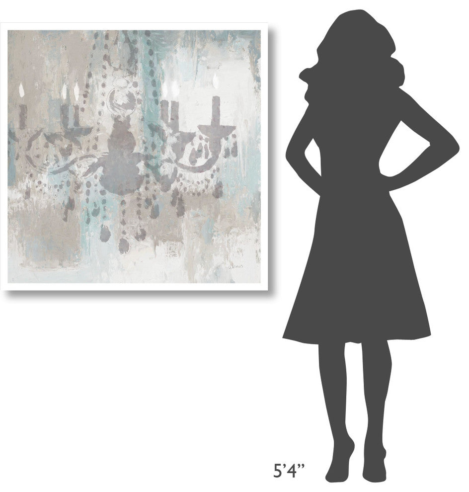 "Candelabra Teal I" Digital Paper Print by James Wiens, 38"x38"