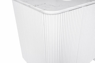 Utopia 60" Bathroom Vanity, White, Top: Engineered Marble, Single