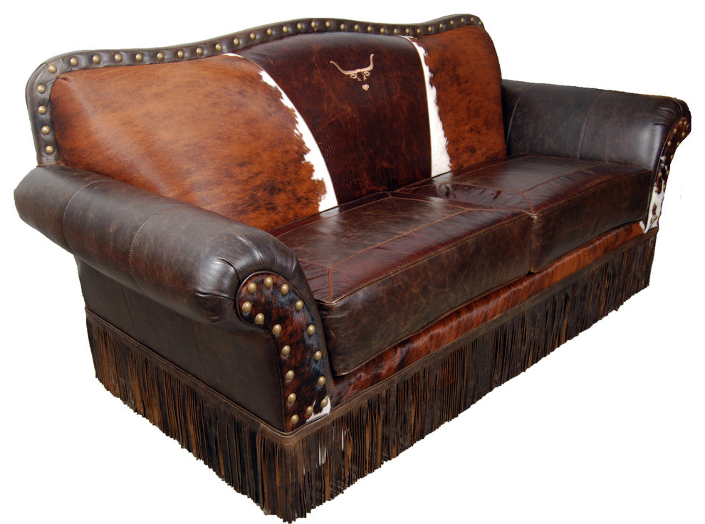 "Cattle Baron" 2 Cushion Sofa