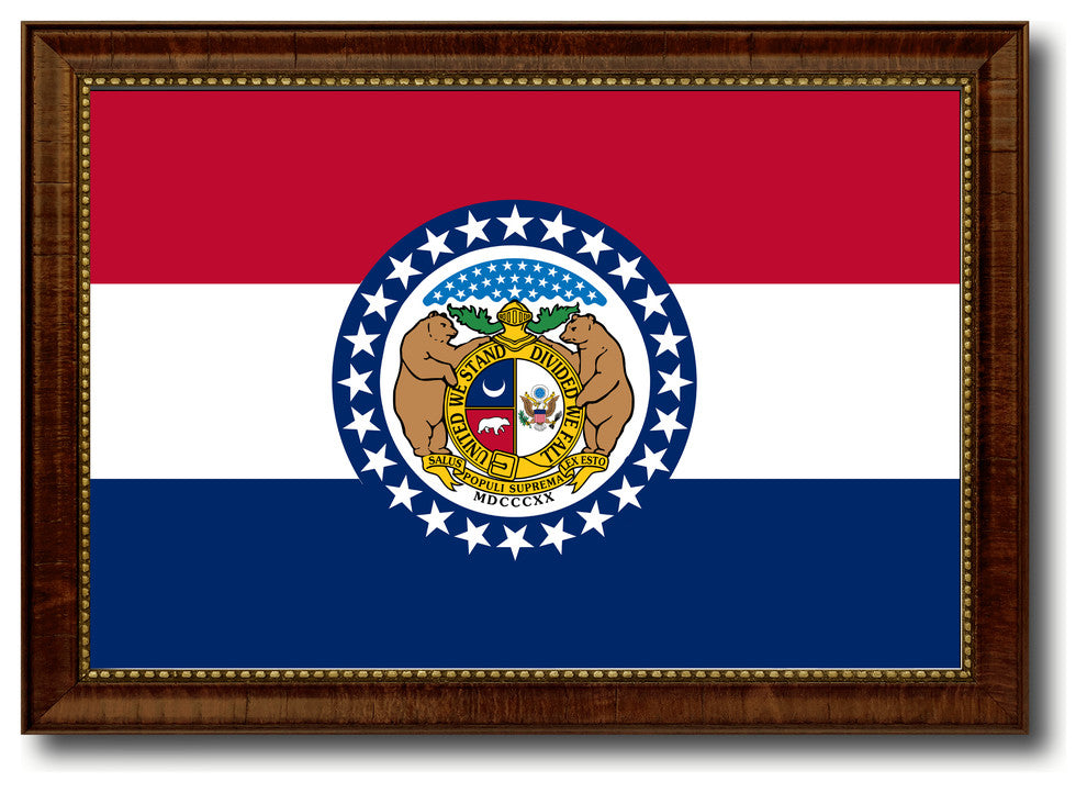 Missouri State Flag Canvas Print, 19"x27"