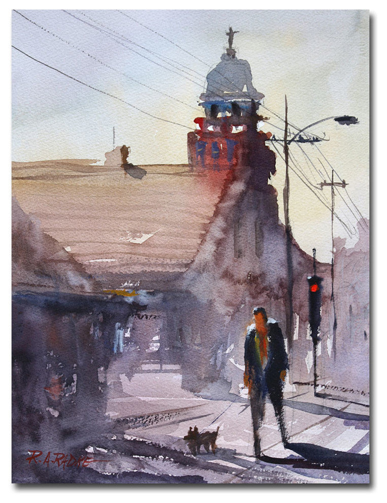 ''Morning Stroll in Steven''s Point'' Canvas Art by Ryan Radke