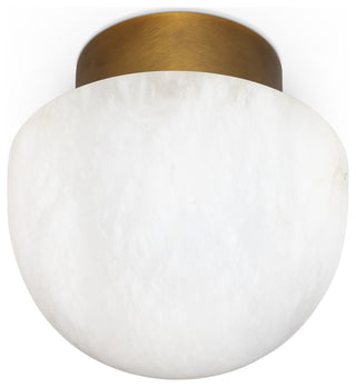 Regina Andrew Parker Alabaster Flush Mount/Natural Brass
