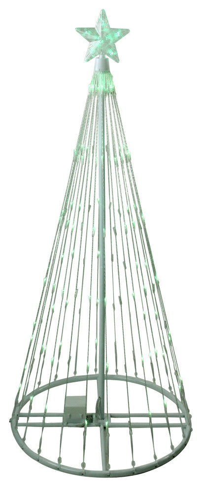 4' Green LED Lighted Show Cone Christmas Tree Outdoor Decoration