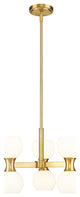 Z-LITE 6-Light Chandelier, Modern Gold