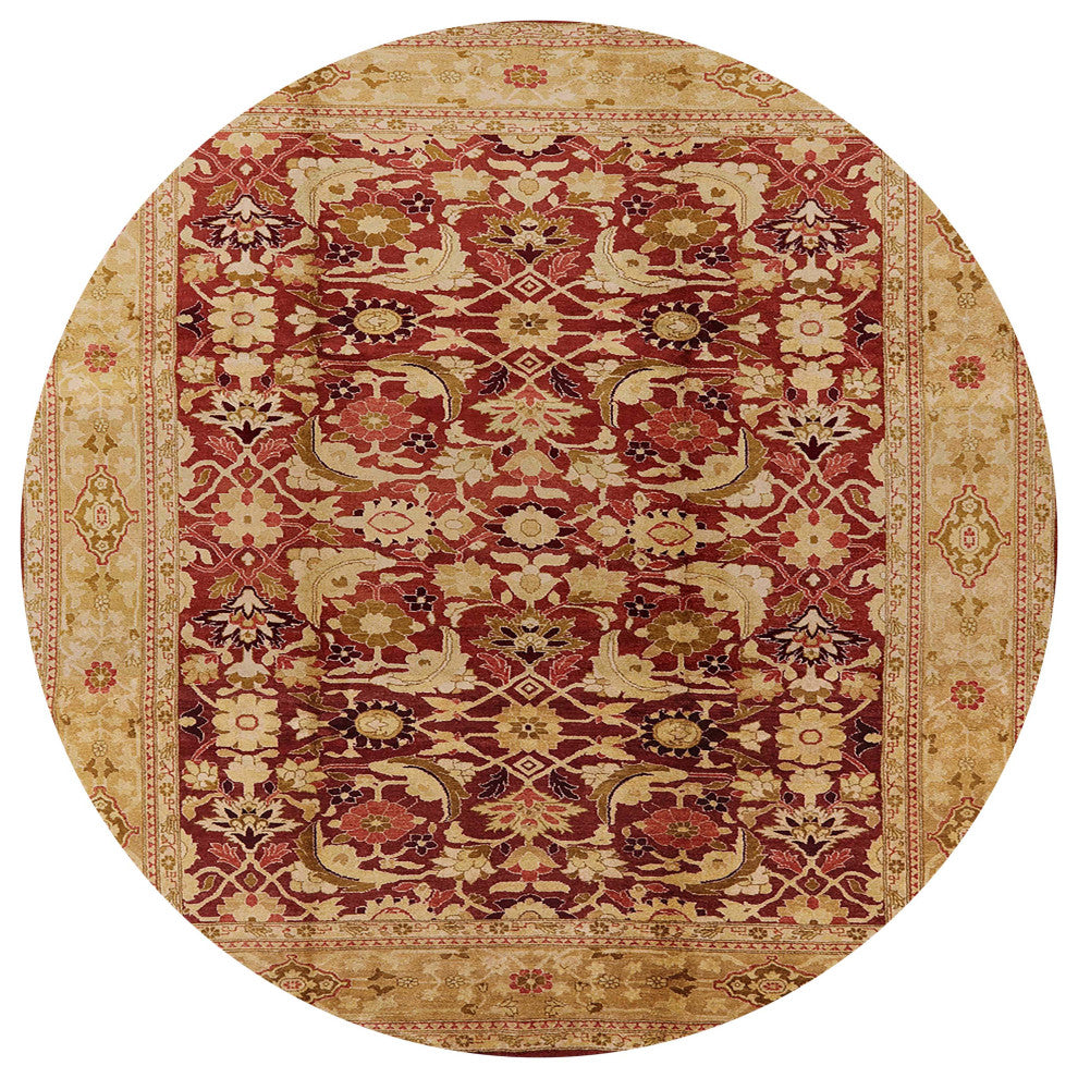 Ahgly Company Indoor Round Mid-Century Modern Area Rugs, 4' Round