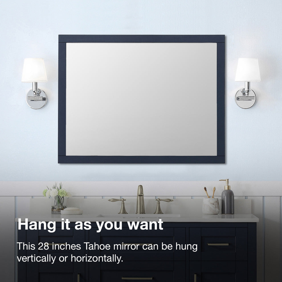 OVE Decors Tahoe 28"x36" Mirror, Midnight Blue