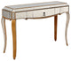 Antiqued Gold Wooden Console Table