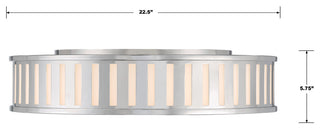 Kendal 4-Light Polished Nickel Ceiling Mount