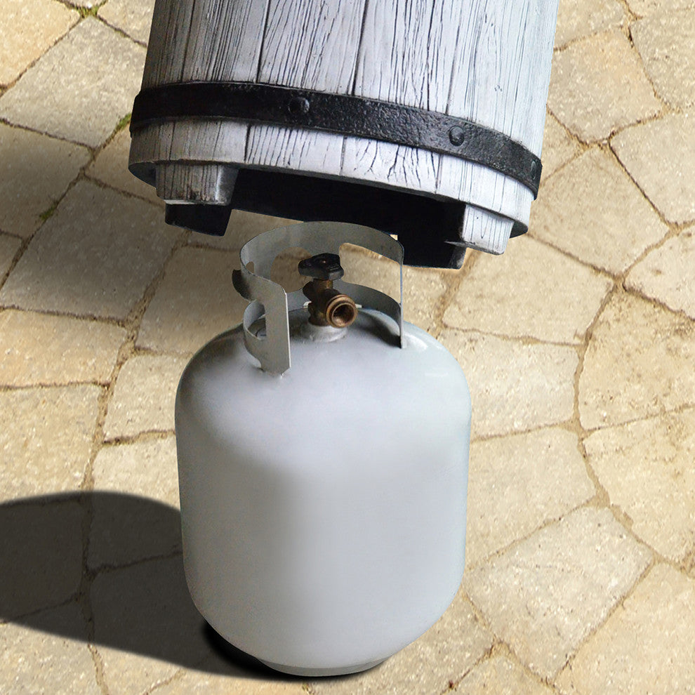 Barrel Outdoor Patio Side Table