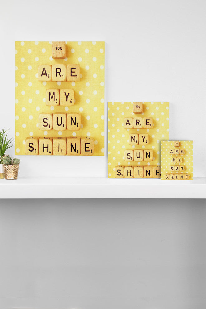 Deny Designs Happee Monkee You Are My Sunshine Art Canvas