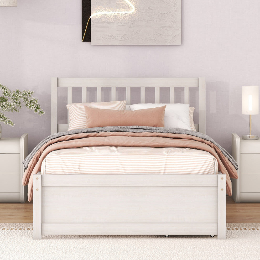 Gewnee Modern Design Wooden Twin Size Platform Bed