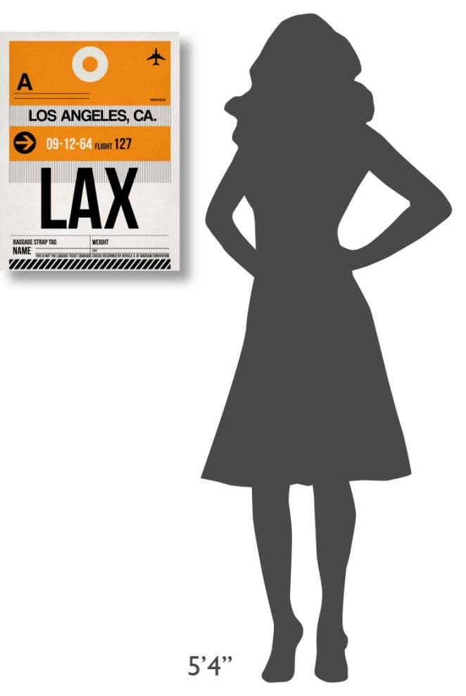 "LAX Los Angeles Luggage Tag 2" Fine Art Print