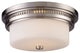 Chadwick 2-Light Flushmount, Satin Nickel