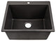 Nantucket Sinks PR2522-DM-BL Dual-mount Granite Composite Laundry Sink in Black