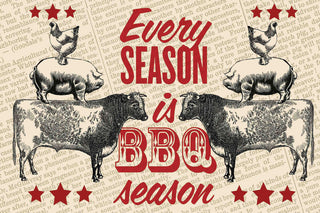 "BBQ Season" Painting Print on Canvas
