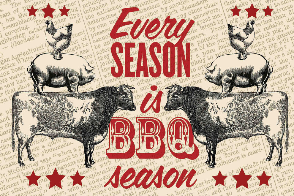 "BBQ Season" Painting Print on Canvas