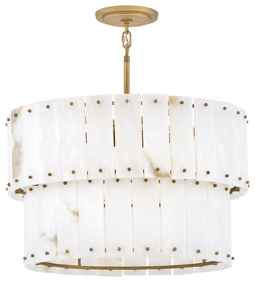 Fredrick Ramond Simone Medium Convertible Chandelier, Burnished Gold