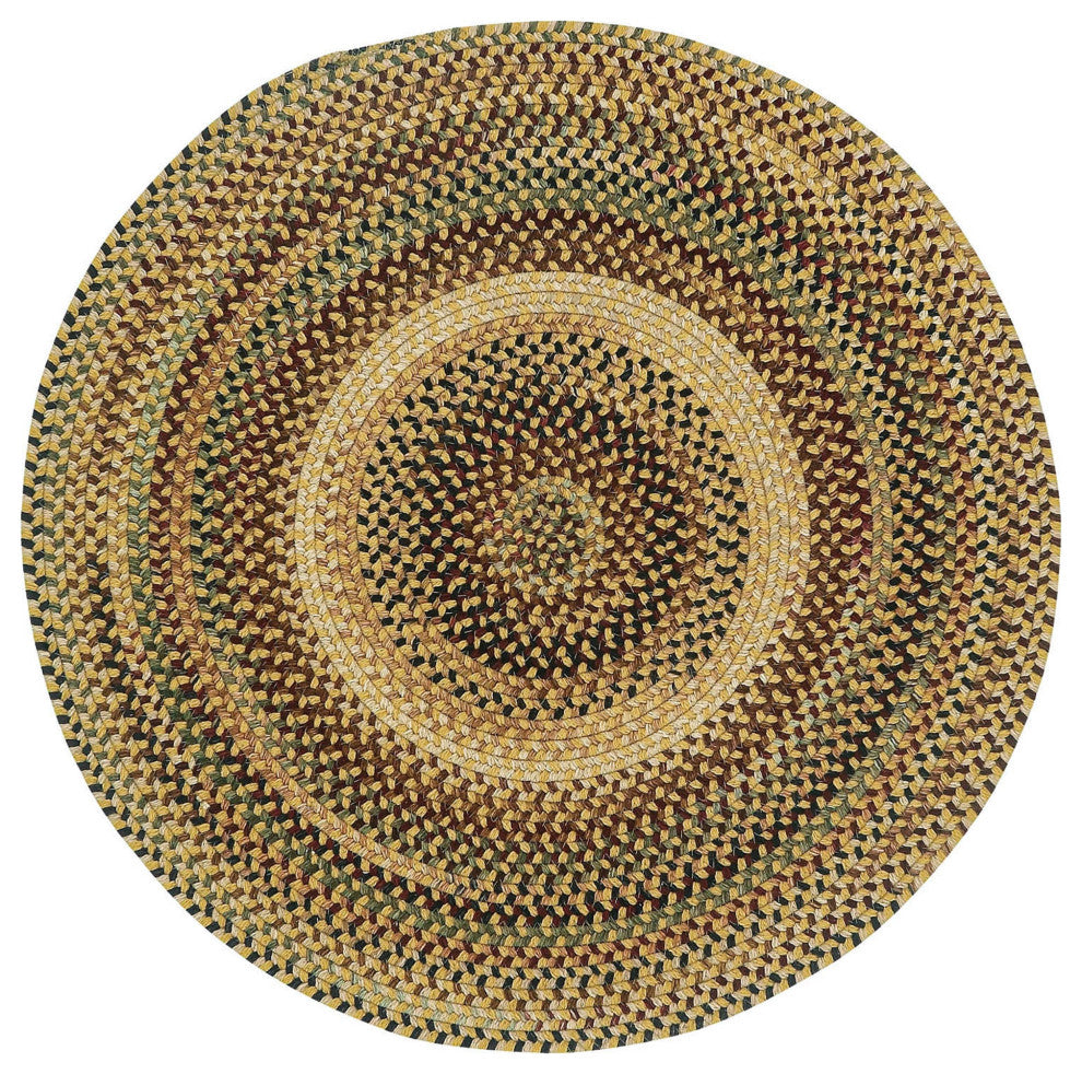 Capel Bangor Amber 0070_100 Braided Rugs - 5' 6" Round