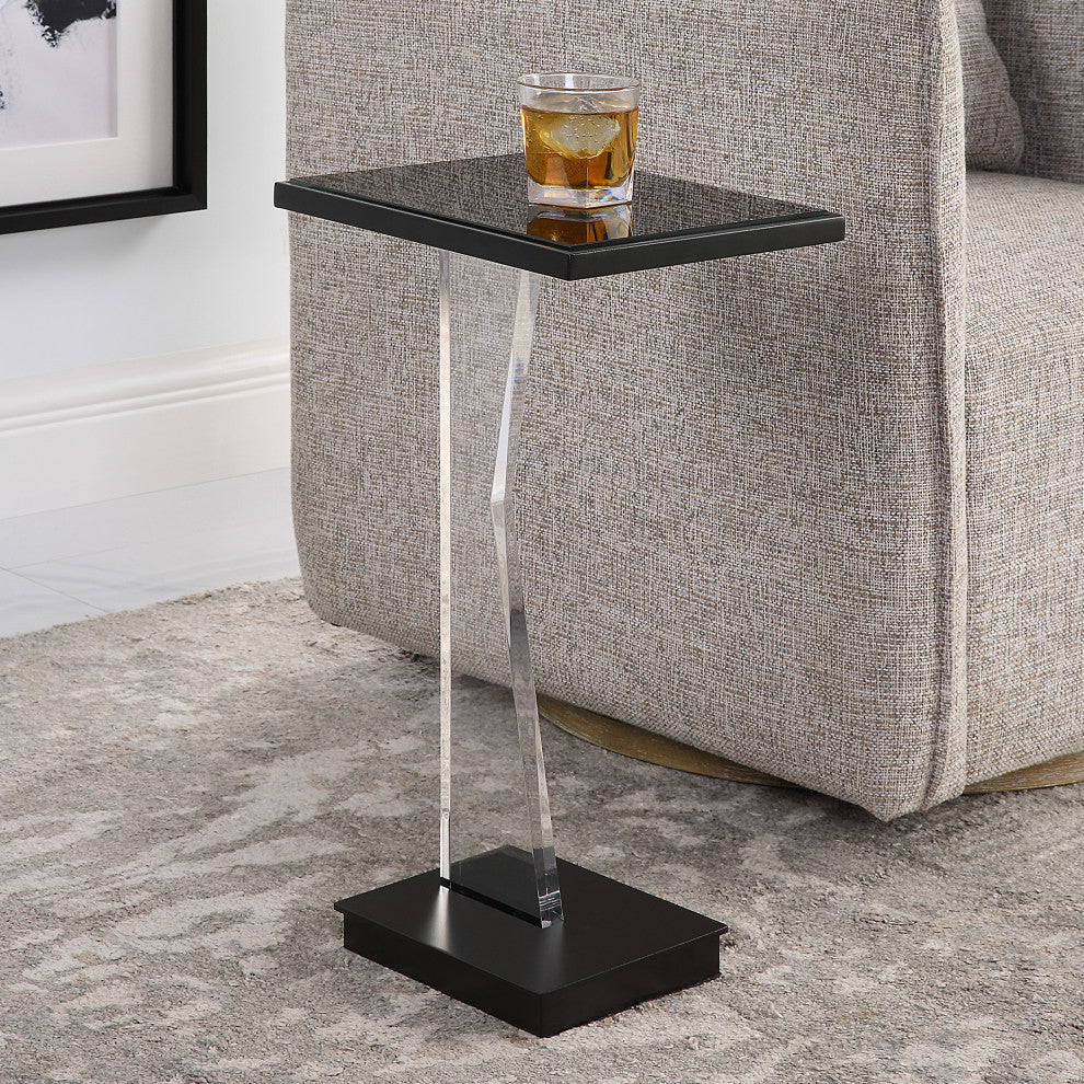 Uttermost Angle Contemporary Accent table